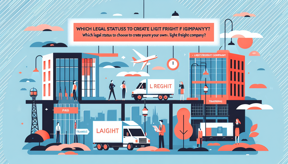 Illustration de l'article de blog Quel statut juridique choisir pour créer son entreprise de transport léger ?