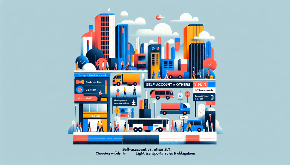 Illustration de l'article de blog Compte propre vs pour autrui : bien choisir en transport léger 3,5 t